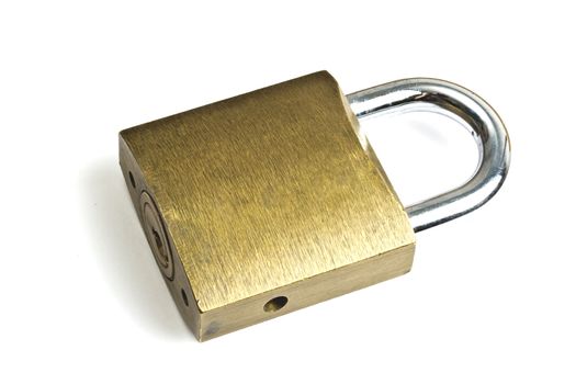 Padlock isolated on white background