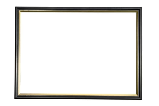 Old frame isolated on white background