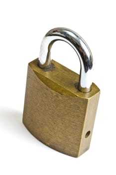 Padlock isolated on white background