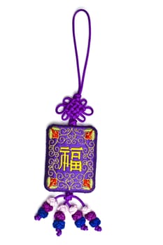 Lucky Pendant with character in chinese (health,happy and wealth) 
