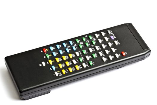 TV remote control isolated on white background