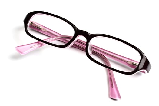 Beautiful glasses isolated on white background 
