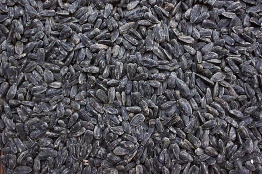 A texture with roasted sunflower seeds.