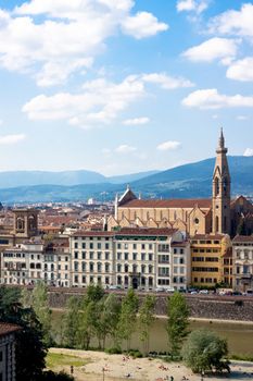 A Florence view with the cathedral
