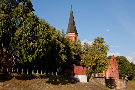 Old buildings in Kaunas in Litthuania
