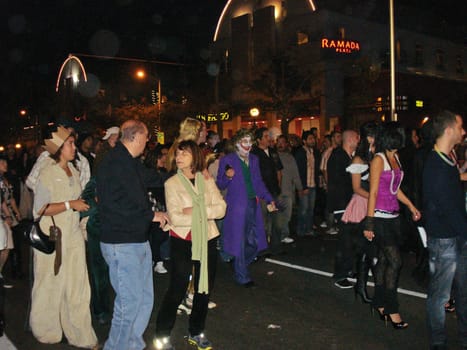 Halloween Party-goers at the 2009 West Hollywood Halloween Carnival, Various Locations, West Hollywood, CA. 10-31-09