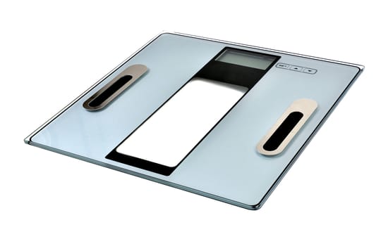digital weight scale isolated on white background