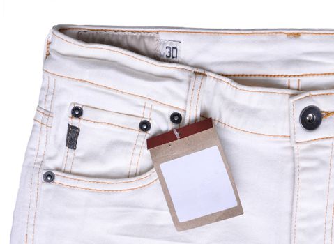 new trouser with price tag