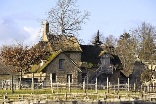 Queen's Hamlet in the park of the castle of Versailles