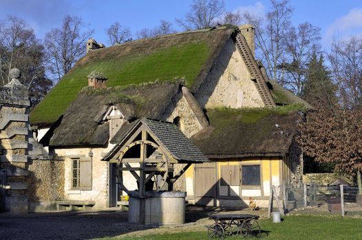 Queen's Hamlet in the park of the castle of Versailles