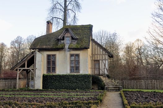 Queen's Hamlet in the park of the castle of Versailles