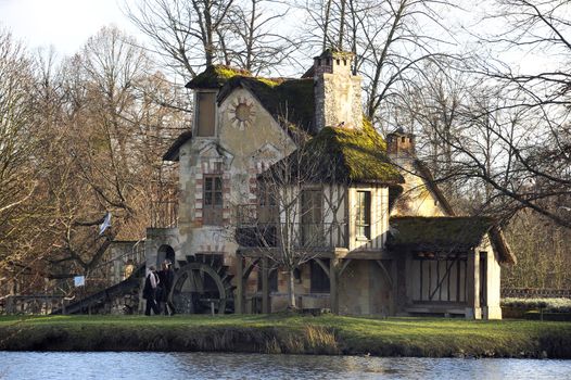 Queen's Hamlet in the park of the castle of Versailles