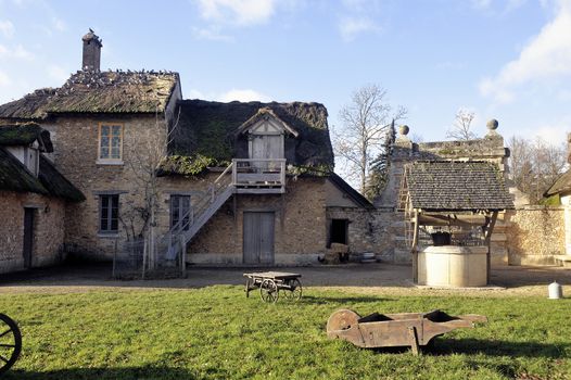 Queen's Hamlet in the park of the castle of Versailles