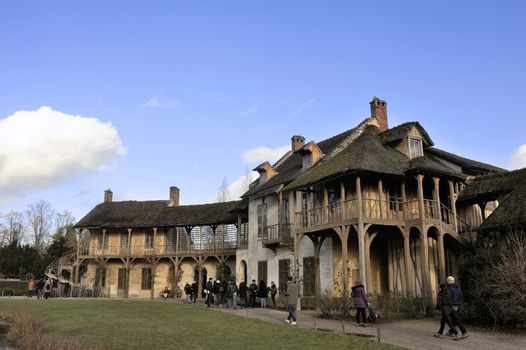 Queen's Hamlet in the park of the castle of Versailles