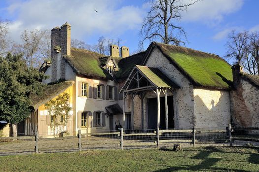 Queen's Hamlet in the park of the castle of Versailles