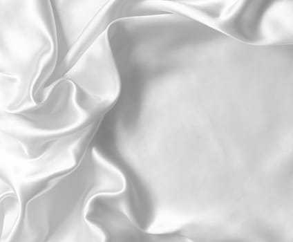 Smooth elegant white silk can use as wedding background 