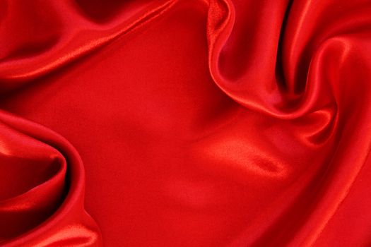 Smooth red silk can use as background 