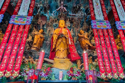 statue in the The Jade Buddha Temple shanghai china