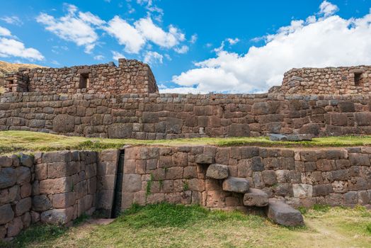 Tipon, Incas ruins in the peruvian Andes at Cuzco Peru