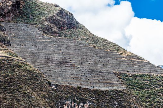 Pisac, Incas ruins in the peruvian Andes at Cuzco Peru