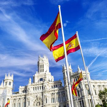 Cibeles museo and  located downtown Madrid, Spain 