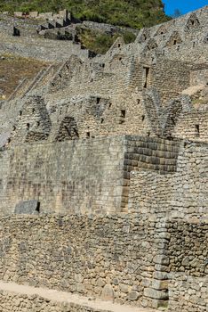 Palace of the princess Machu Picchu, Incas ruins in the peruvian Andes at Cuzco Peru