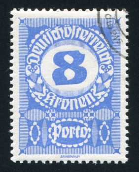 AUSTRIA - CIRCA 1916: stamp printed by Austria, shows ornament, circa 1916