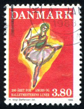 DENMARK - CIRCA 1986: stamp printed by Denmark, shows Cupid, circa 1986