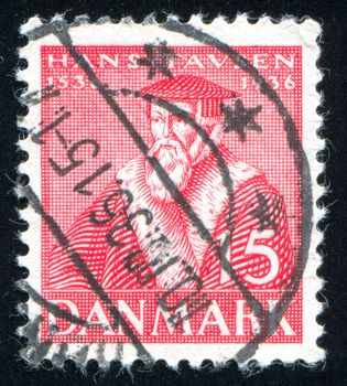 DENMARK - CIRCA 1936: stamp printed by Denmark, shows Hans Tausen, circa 1936