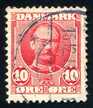 DENMARK - CIRCA 1907: stamp printed by Denmark, shows King Frederik VIII, circa 1907