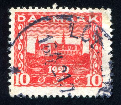 DENMARK - CIRCA 1920: stamp printed by Denmark, shows Kronborg Castle, circa 1920