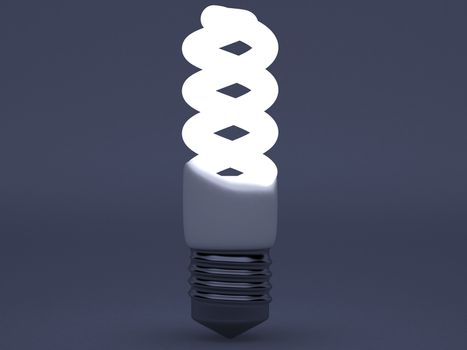 High resolution image. 3d rendered illustration. Light bulb symbol.