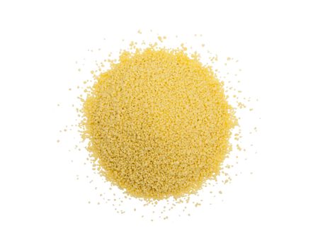 Couscous isolated on the white background