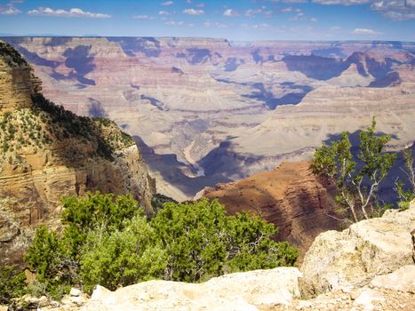 View of Grand Canyon and Colorado River from the Rim