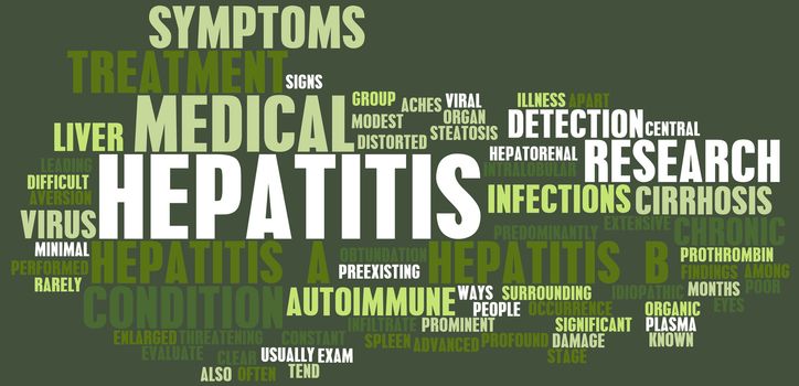 Hepatitis Medical Concept as an Infection Art