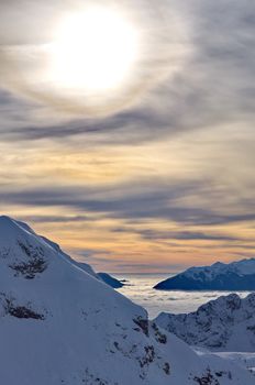 Mountains of Nassfeld in Austria