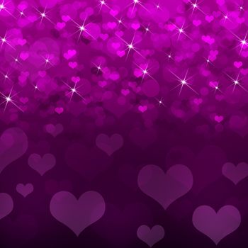 Abstract background of magenta hearts. The concept of Valentine's Day