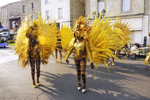 Carnival Ales on the occasion of the French National Day 14 July 2013, the parade