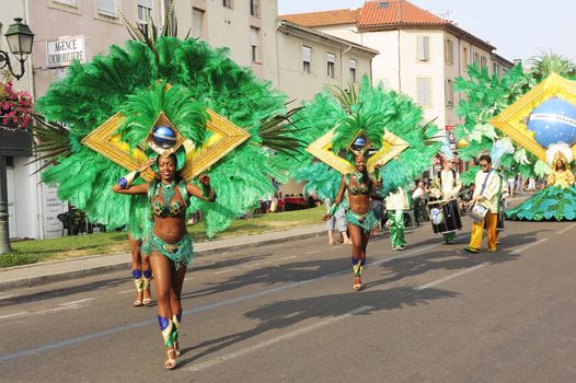 Carnival Ales on the occasion of the French National Day 14 July 2013, the parade