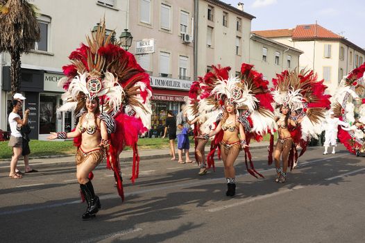 Carnival Ales on the occasion of the French National Day 14 July 2013, the parade