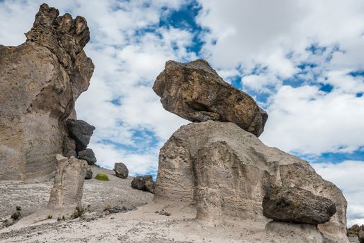 Imata Stone Forest in the peruvian Andes at Arequipa Peru