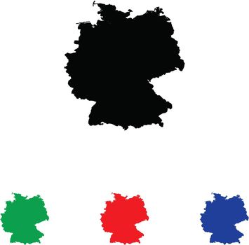 Germany Icon Illustration with Four Color Variations