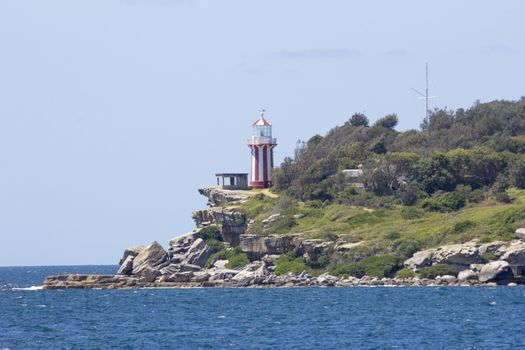 Lighthouse marking the entrance to Sydney Harbour