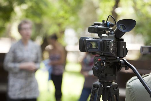 Covering an event with a video camera