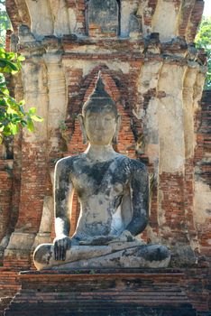 Buddha in Wat Mahathat Ayutthaya, Thailand