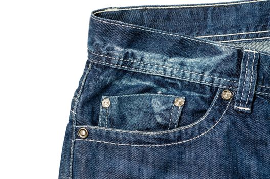 Denim Pocket Closeup : Clipping path included.