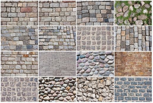 Beautiful photos of old natural stone pavement background