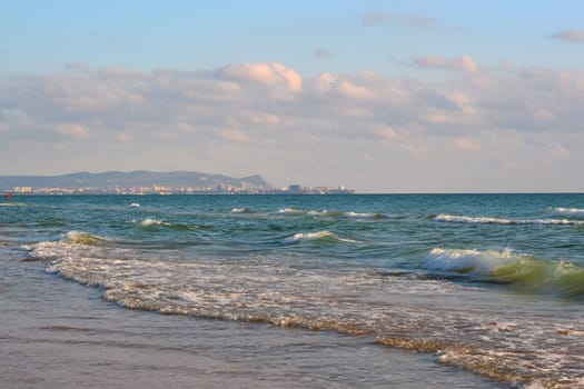 Look on Anapa from the coast in Vityazevo