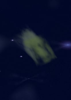 Star field in space, a nebulae and a gas congestion. "Elements of this image furnished by NASA".