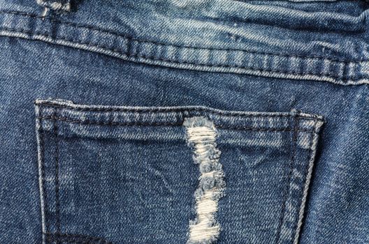 Close up of  Denim texture, blue jeans